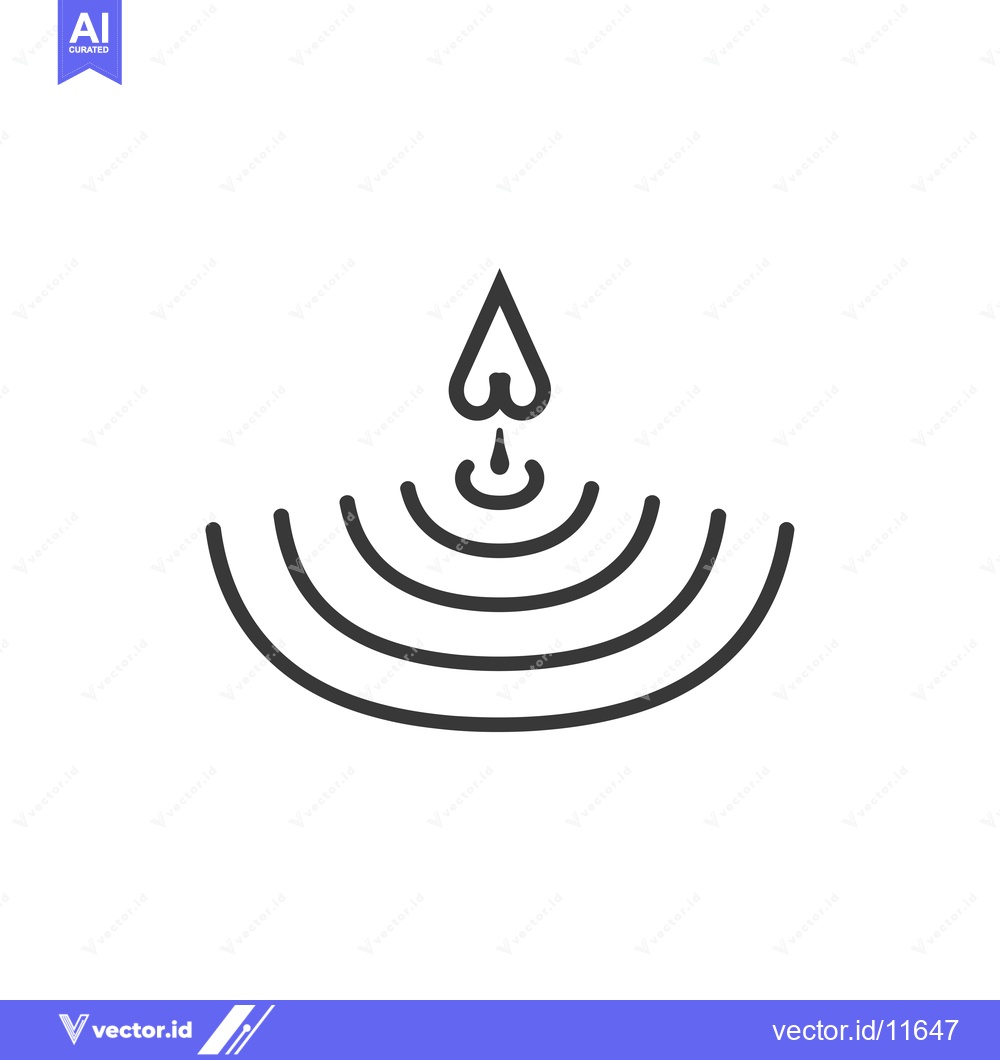 Premium Vector dari Abstract graphic design with a heart and circular waves