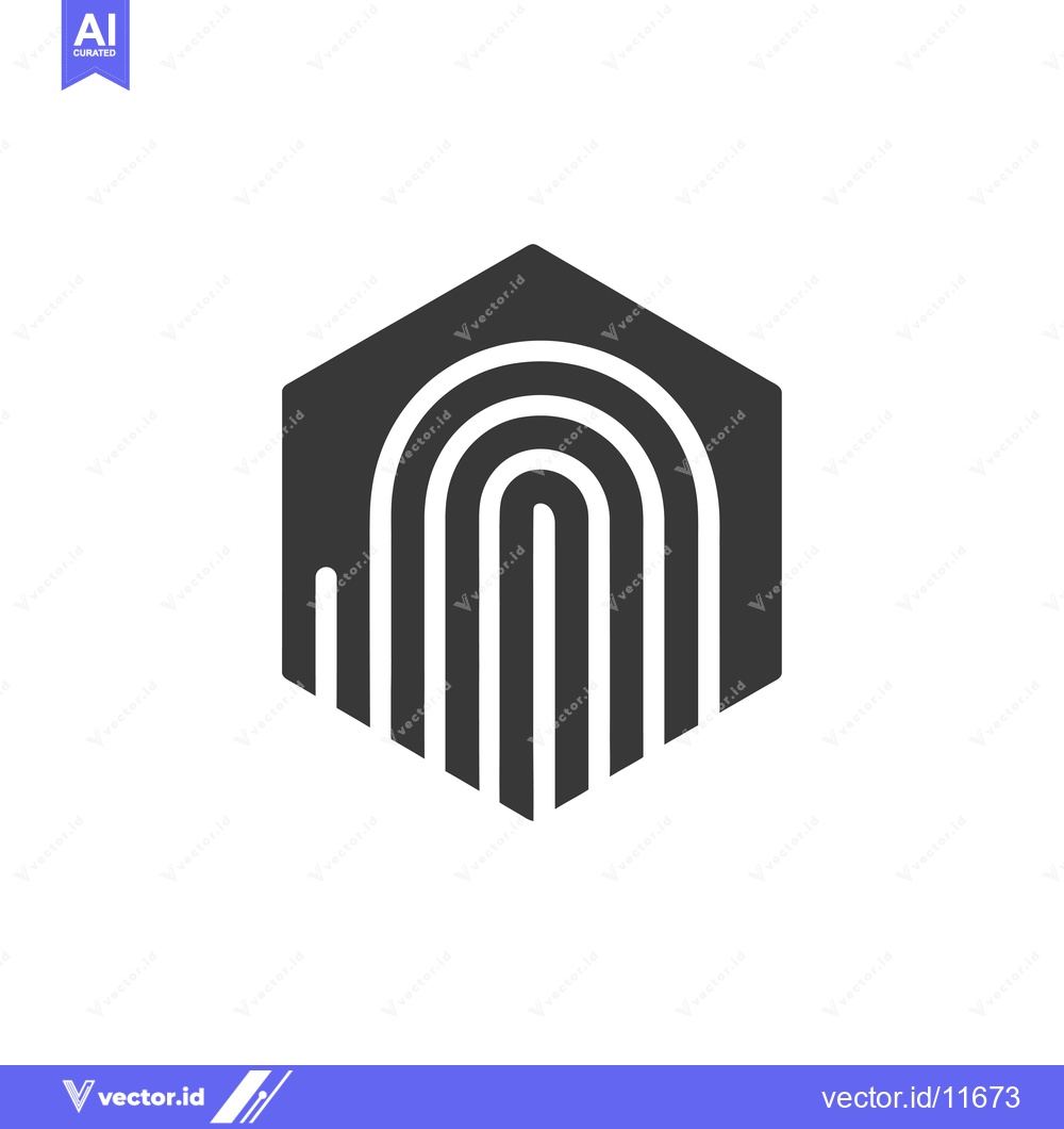 Premium Vector dari Abstract Hexagon with Curved Lines Inside
