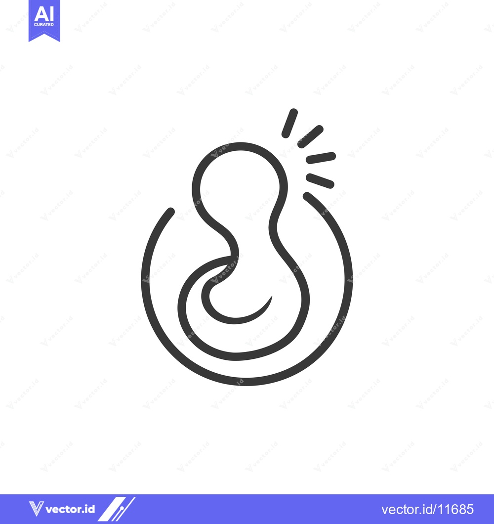 Premium Vector dari Abstract Icon with a Curved Shape and a Sunburst