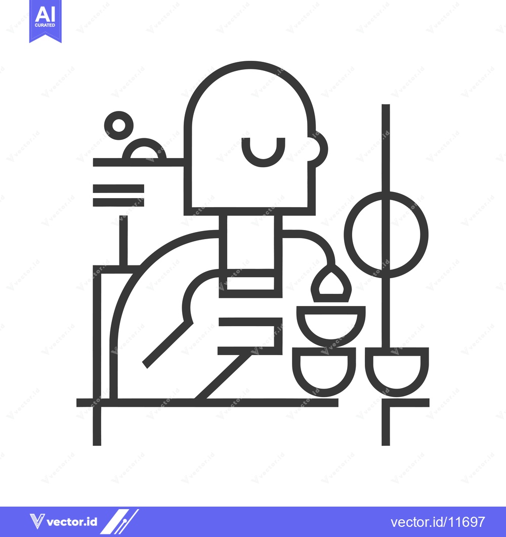 Premium Vector dari Abstract Illustration of a Person With Geometric Shapes