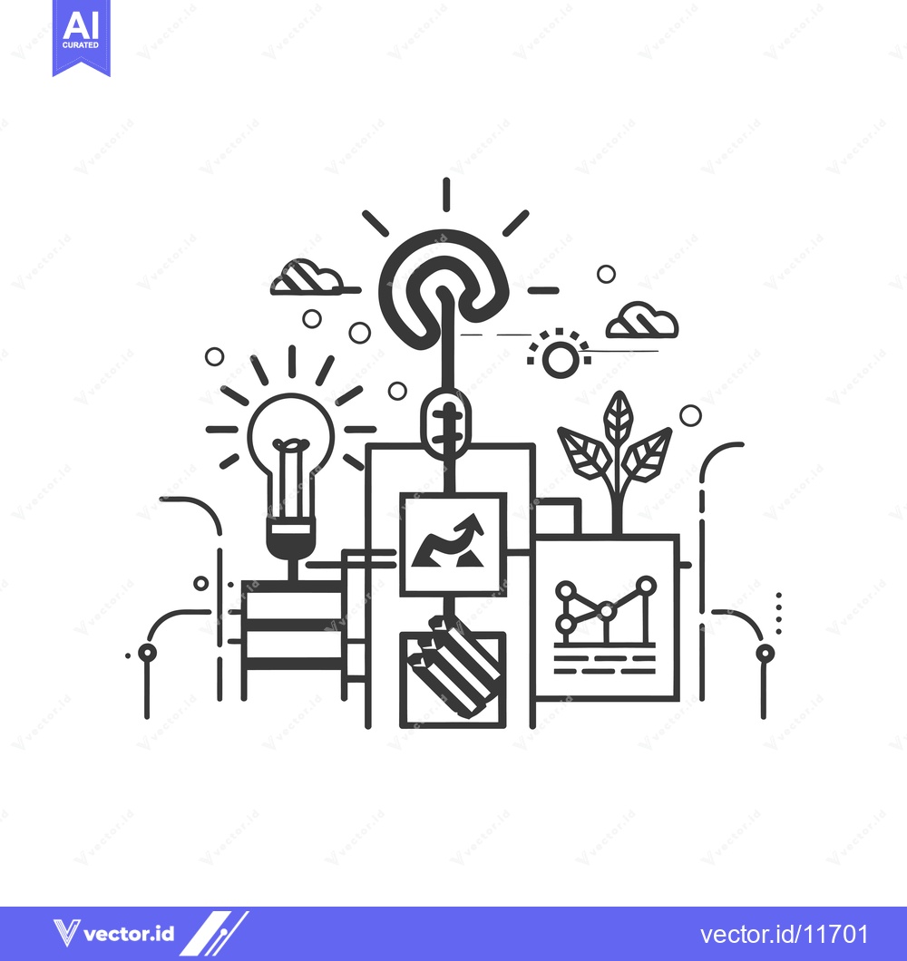 Premium Vector of Abstract Illustration of Business Growth and Success