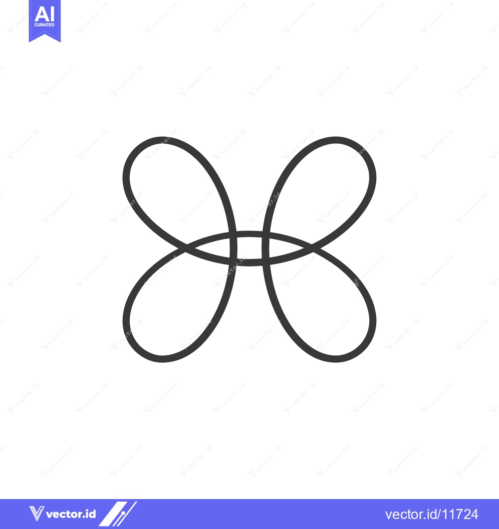 Premium Vector of Abstract Interlocking Oval Design