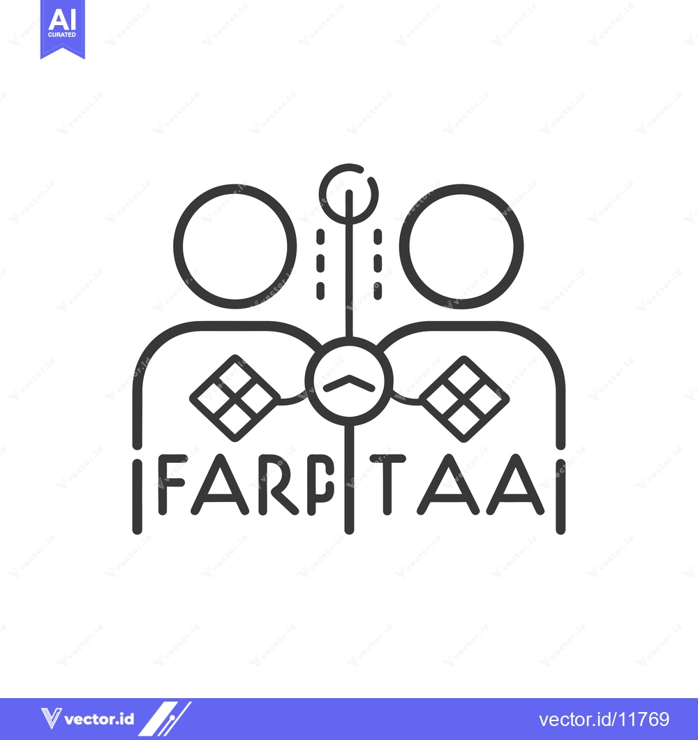 Premium Vector dari Abstract Line Art Design with Geometric Shapes and Text