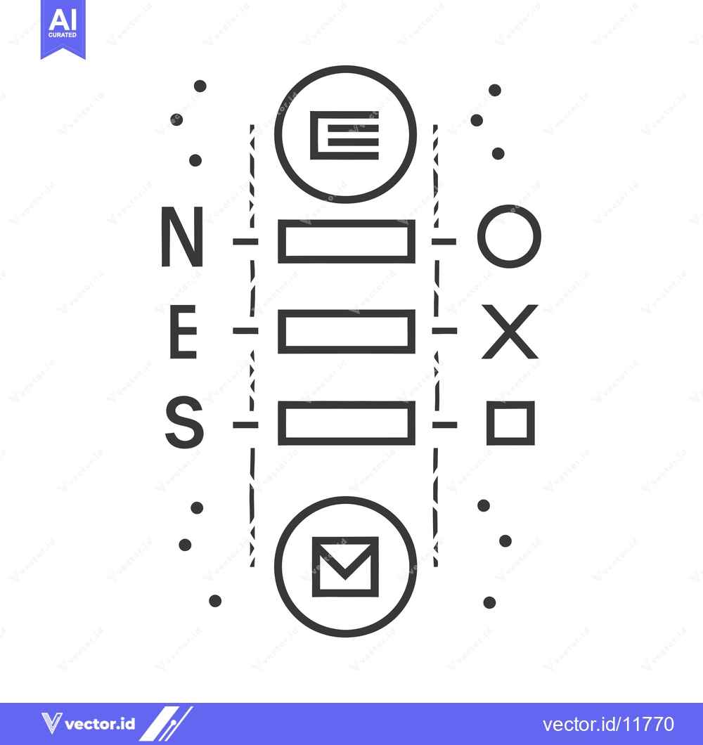 Premium Vector dari Abstract Line Art Diagram with Geometric Shapes, Letter Icons, and Das