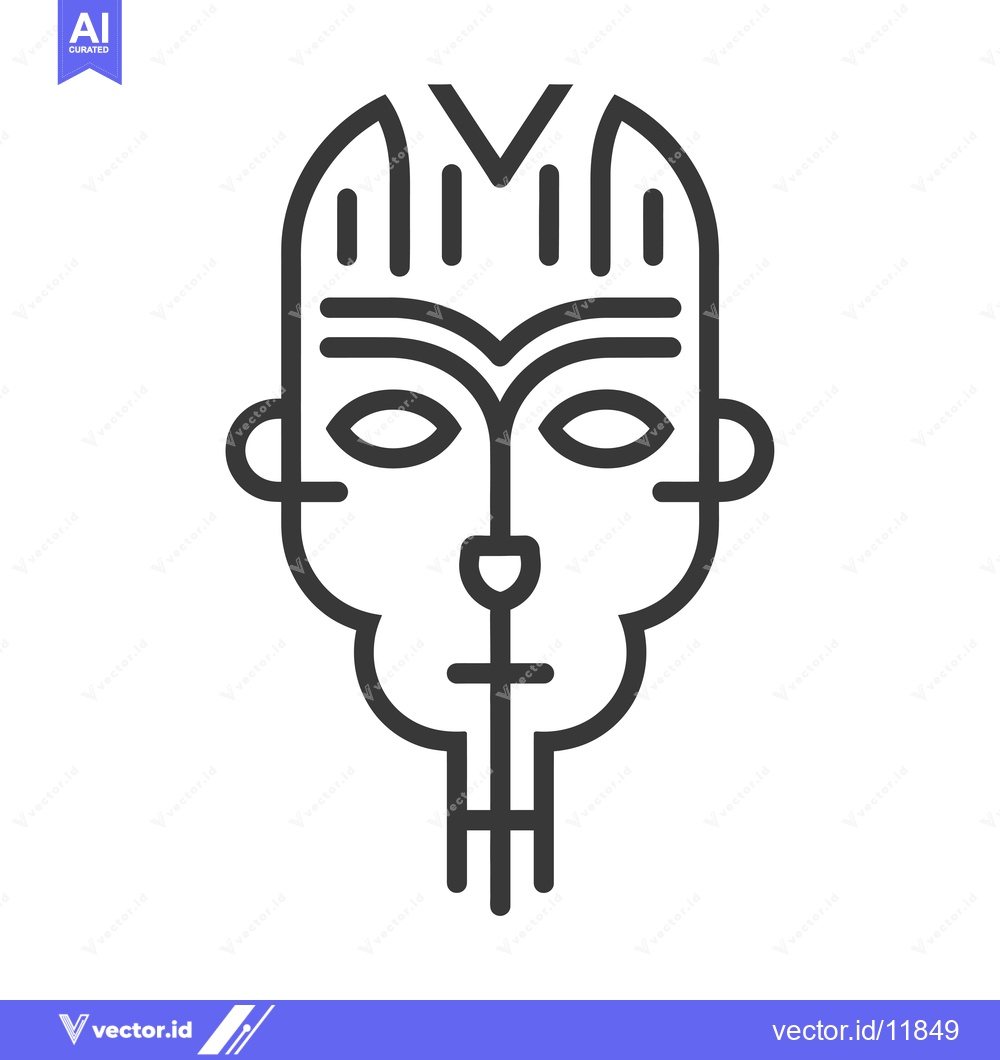 Premium Vector of Abstract Line Art Representation of a Human Face