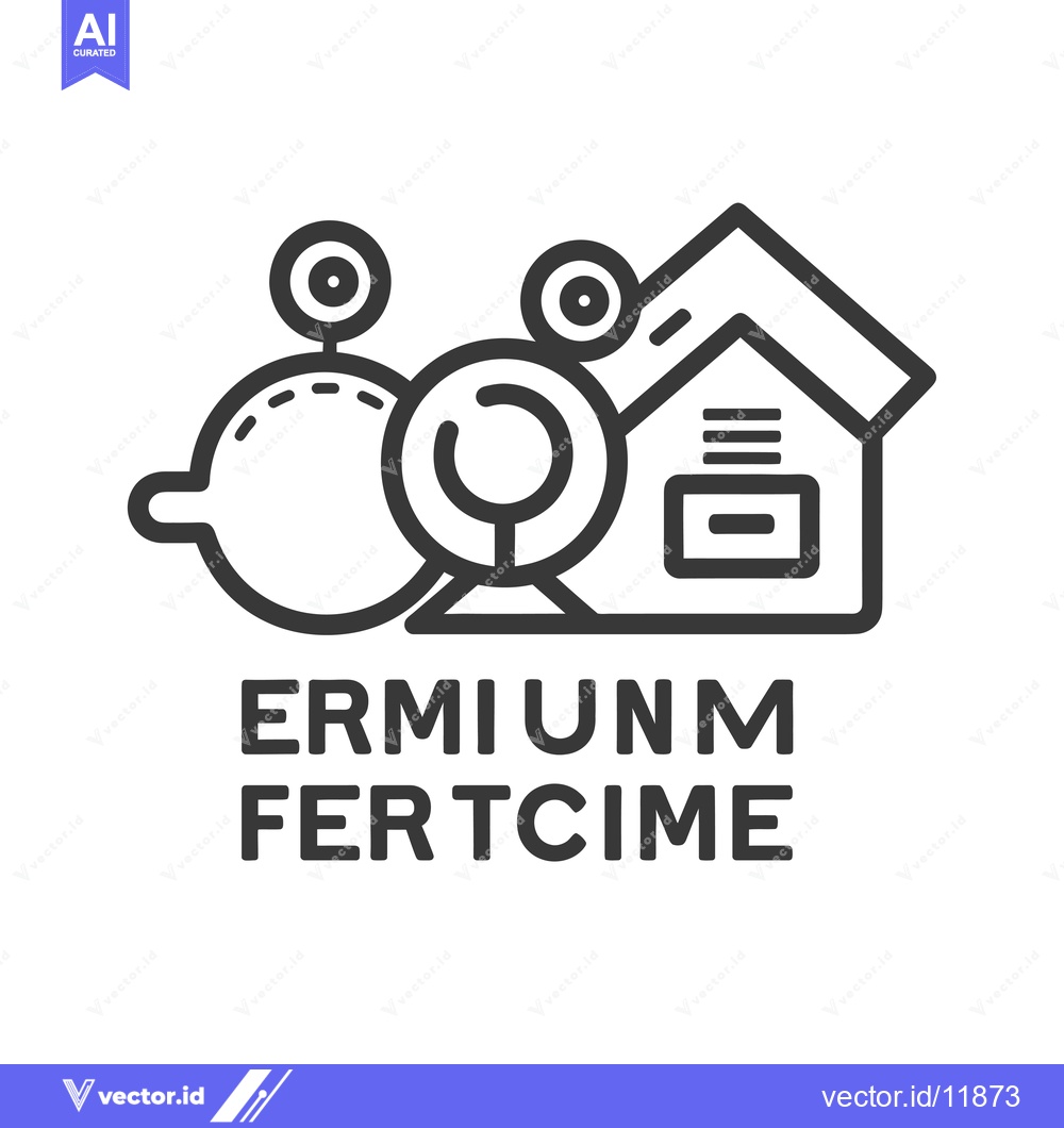 Premium Vector of Abstract logo with the text "ERMIUNM FERTCIME"