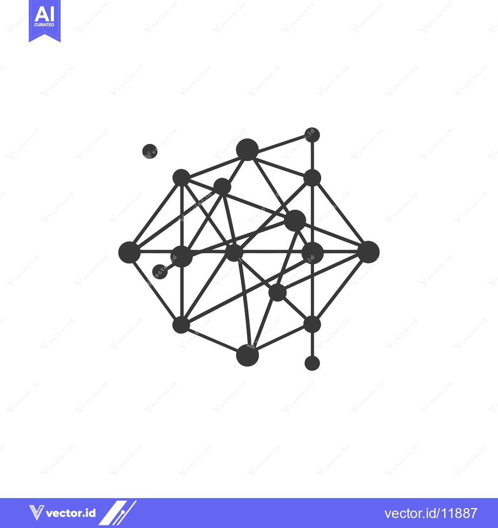 Premium Vector dari Abstract network of interconnected nodes and lines