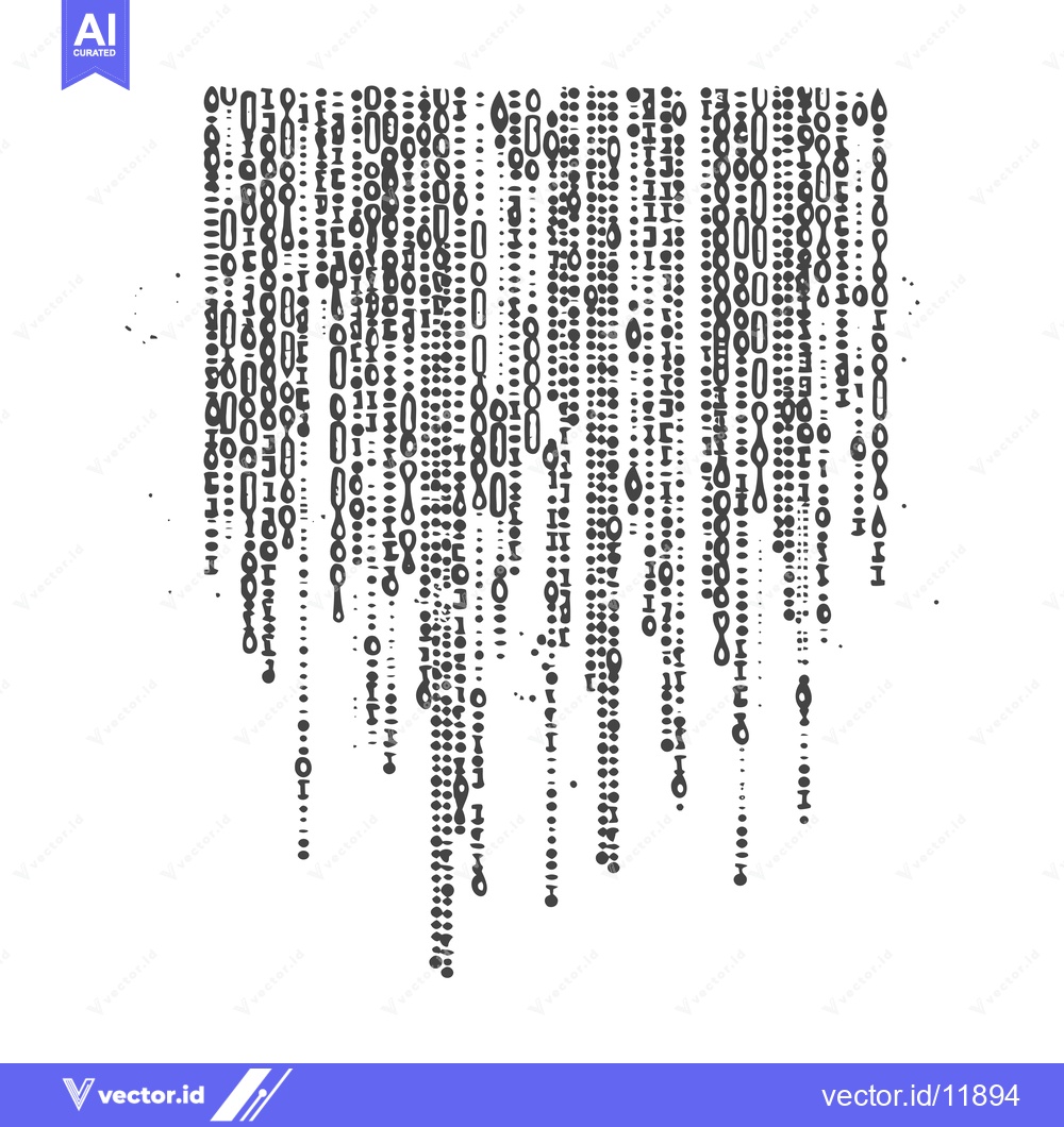 Premium Vector dari Abstract pattern of gray circles, ovals, and dots on a white backgroun