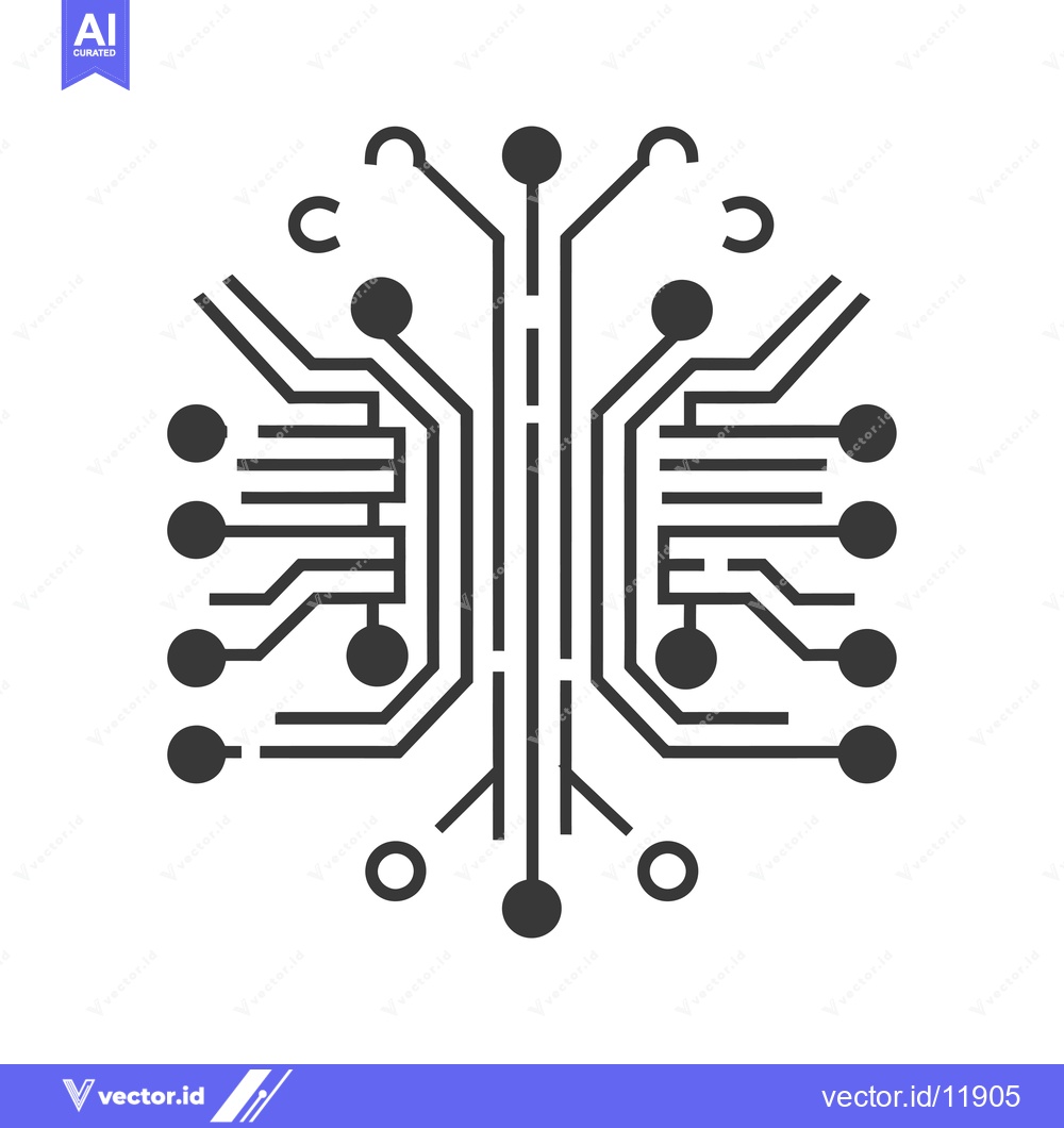 Premium Vector dari Abstract Schematic Representation of a Circuit Board