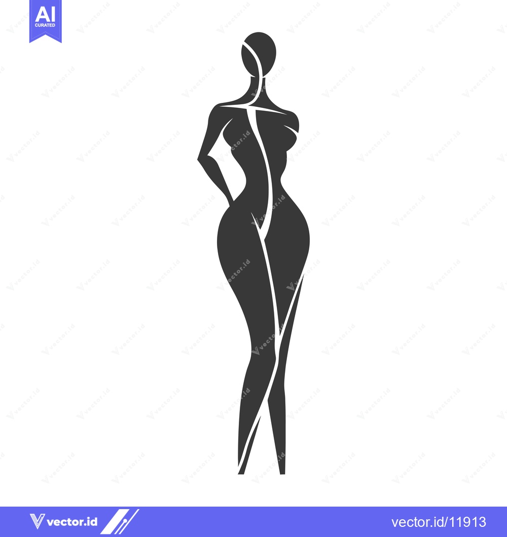 Premium Vector of Abstract Silhouette of a Woman's Body