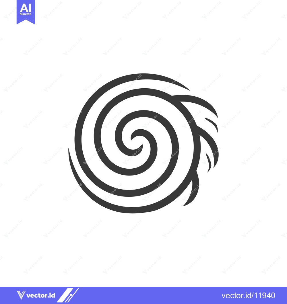 Premium Vector dari Abstract swirling lines forming a spiral design