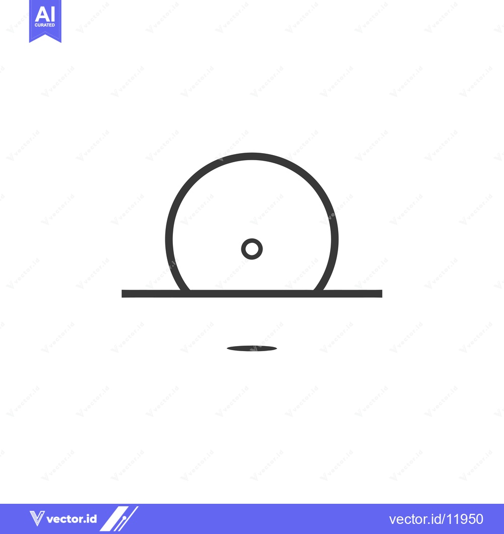 Premium Vector dari Abstract Symbol with Circle, Line, and Dot