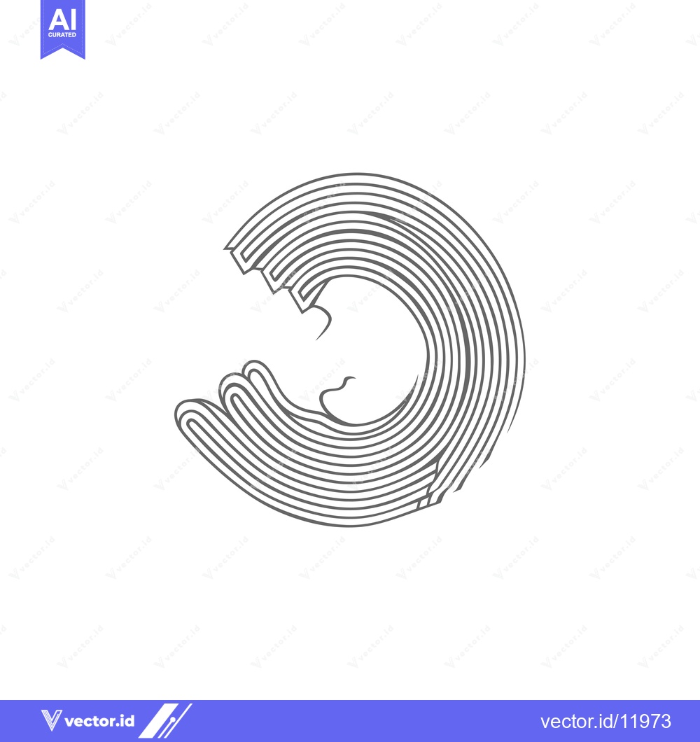 Premium Vector dari Abstract Wave Design with Grey Lines