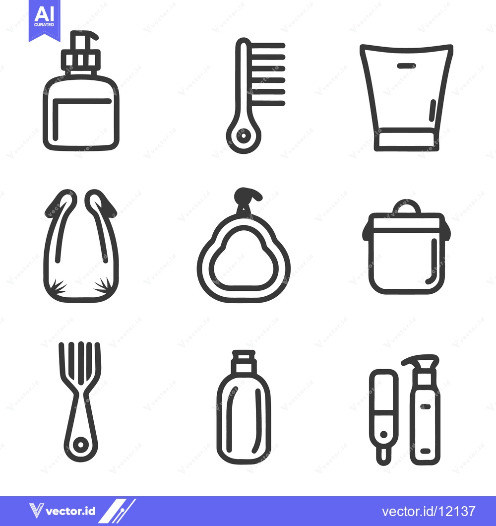 Premium Vector dari Simple and outlined illustrations of common everyday household items