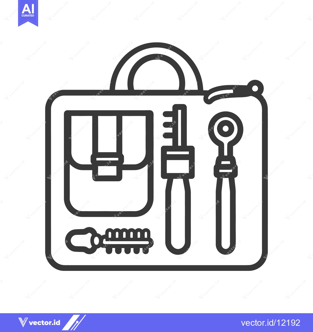Premium Vector dari Dental Instruments Contained Inside a Portable Professional Carrying C