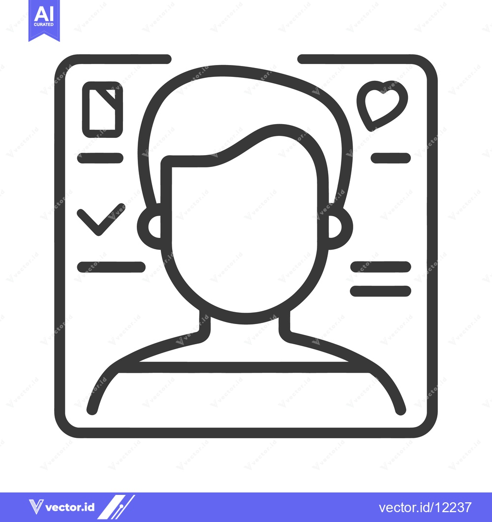 Premium Vector dari A graphic representation of a human profile with digital elements