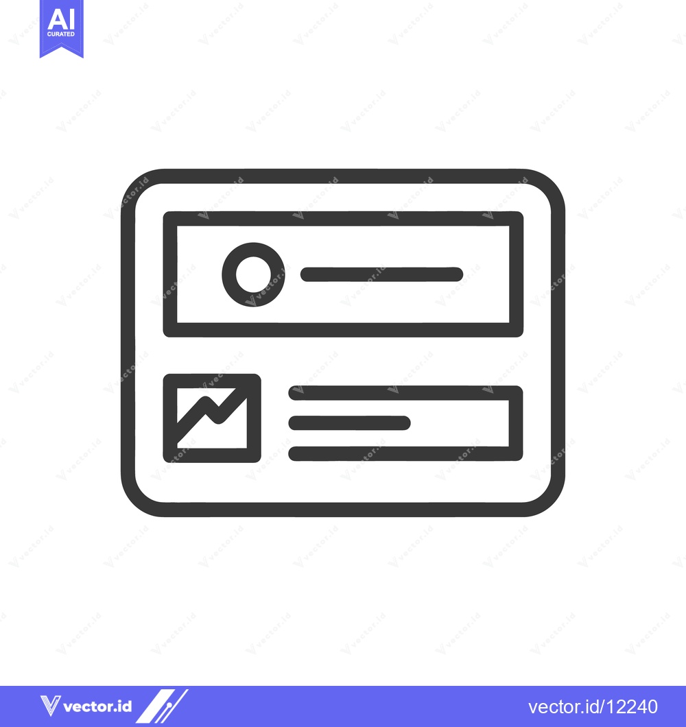 Premium Vector dari Simple user interface graphic with icons and a rectangular display