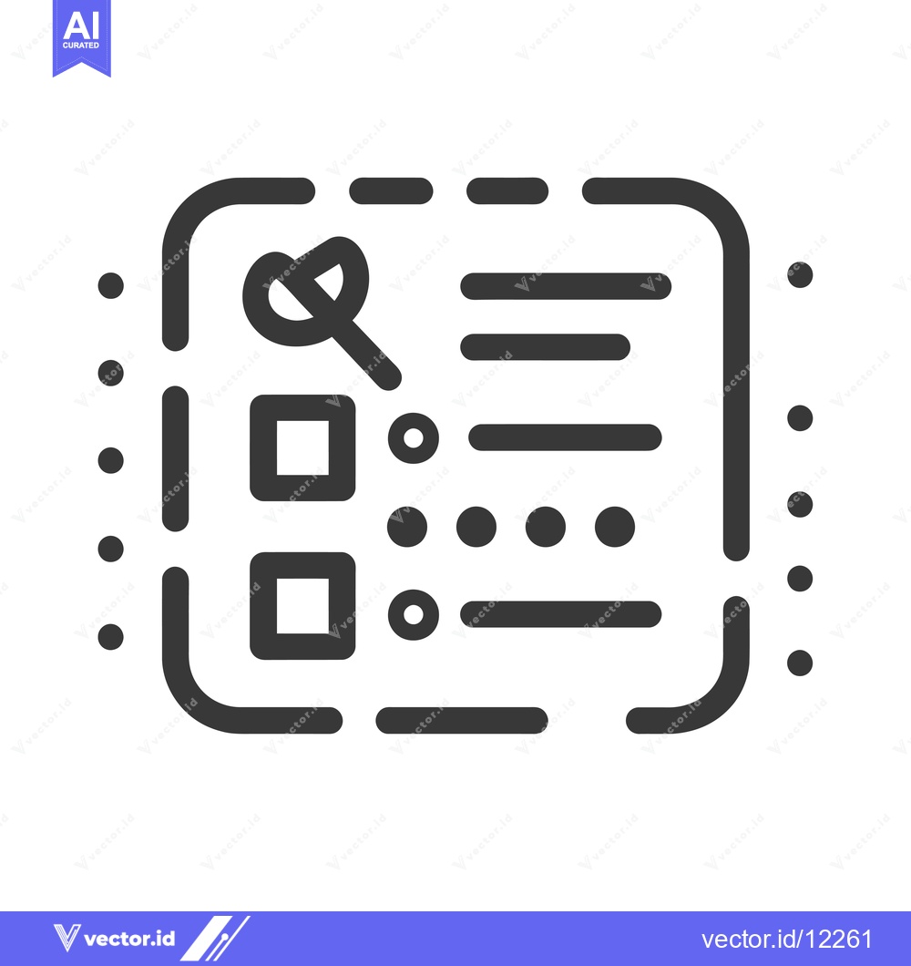 Premium Vector dari A Checklist with a Heart-Shaped Tick Mark