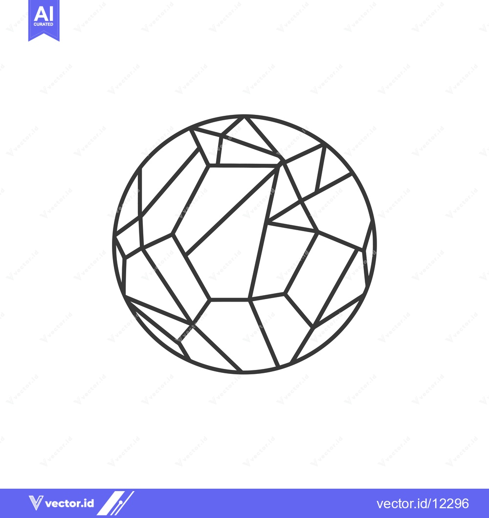 Premium Vector dari A Circular Geometric Shape Composed of Interconnected Lines