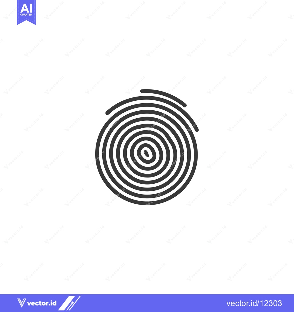 Premium Vector dari A Circular Pattern of Concentric Lines