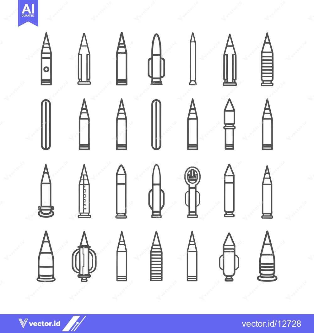 Premium Vector dari A Collection of 28 Outline Illustrations Depicting Different Types of