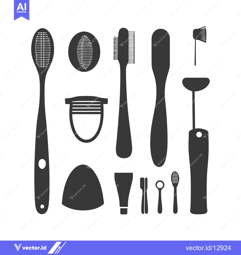 Premium Vector dari A Collection of Black and White Kitchen Utensils