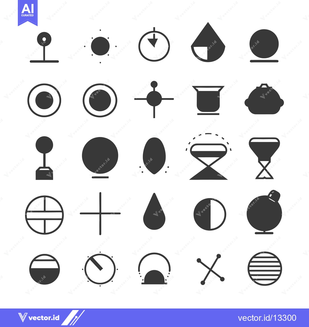 Premium Vector dari A Collection of Geometric Shapes with Various Variations