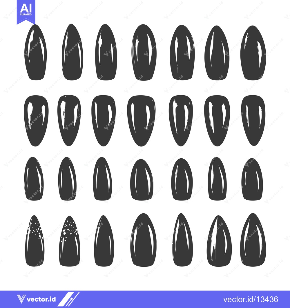Premium Vector dari A Collection of Hand-Drawn Sunflower Seed Silhouettes