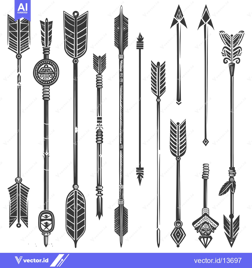 Premium Vector dari A Collection of Ornamental Arrow Designs