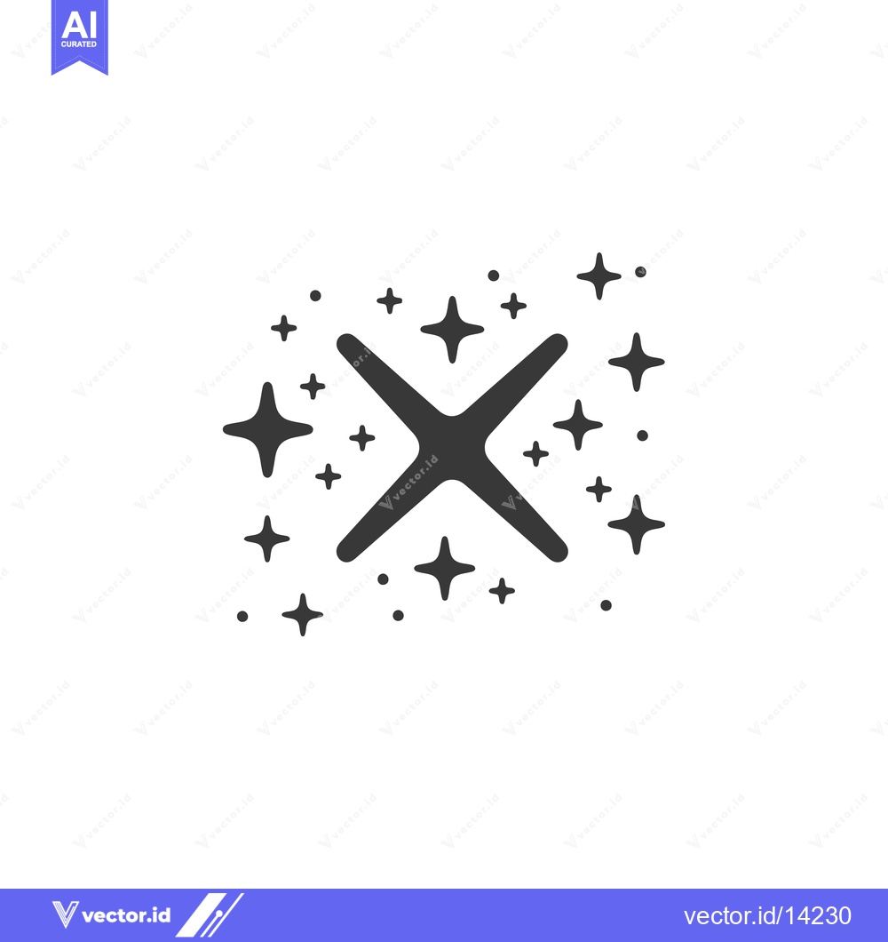 Premium Vector of A Cross Symbol Surrounded by Stars and Dots