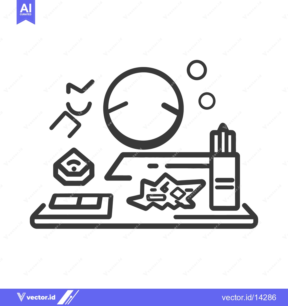 Premium Vector dari A minimalist illustration of diverse objects on a surface