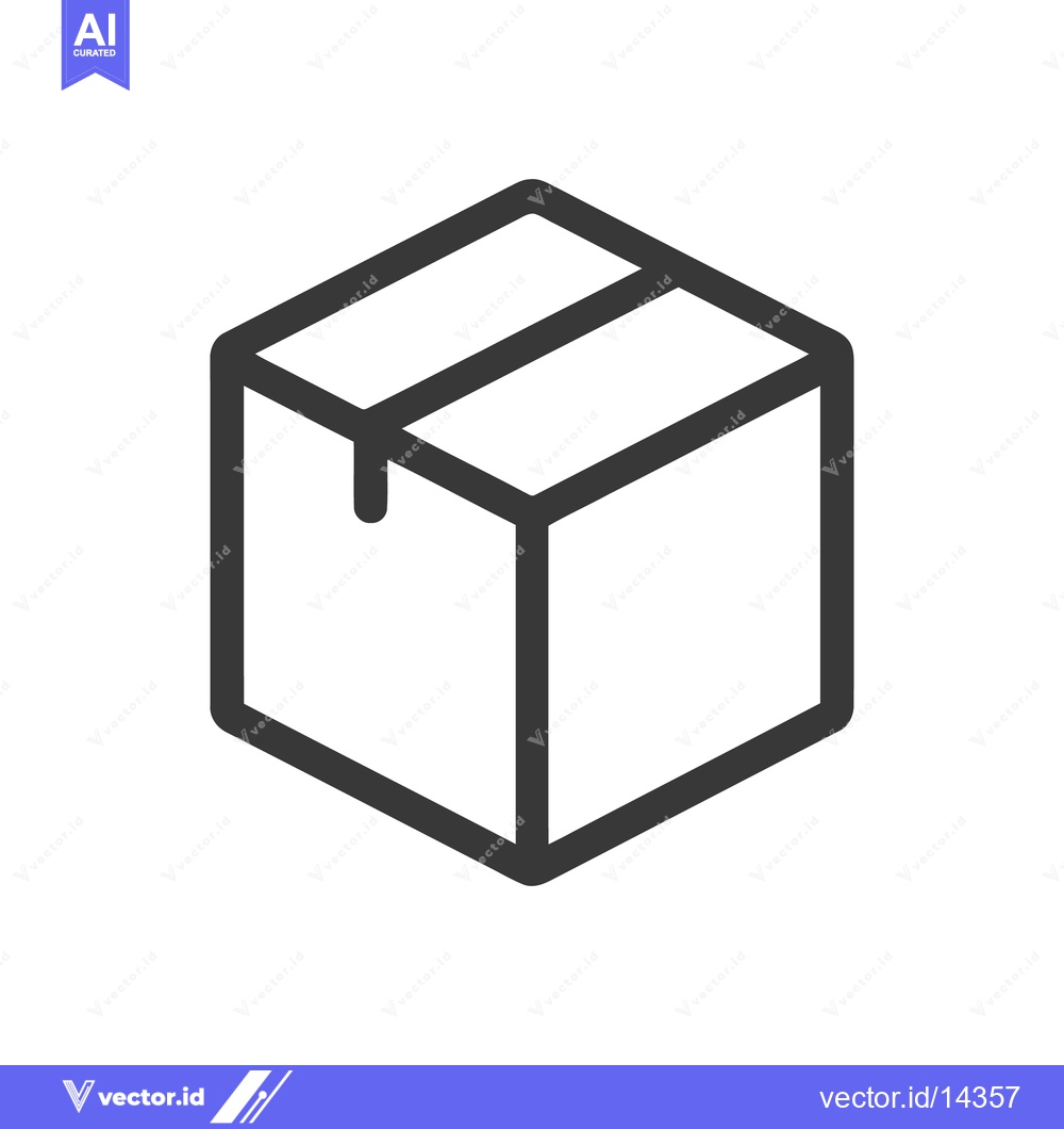 Premium Vector dari Isometric Box Icon: Simple, Modern, Delivery, Packaging, Shipping Conc