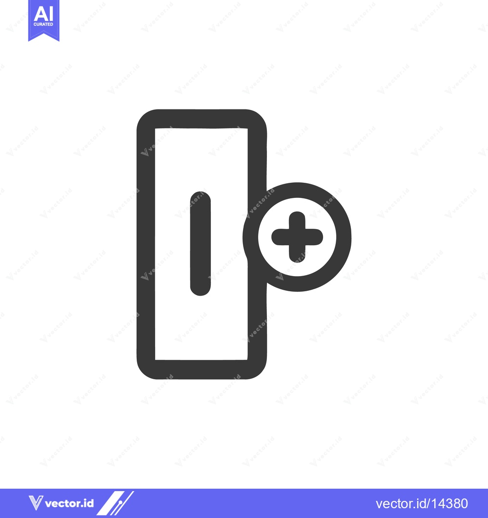Premium Vector dari Add New Battery Icon: Modern, Minimalist Design for Power and Energy S