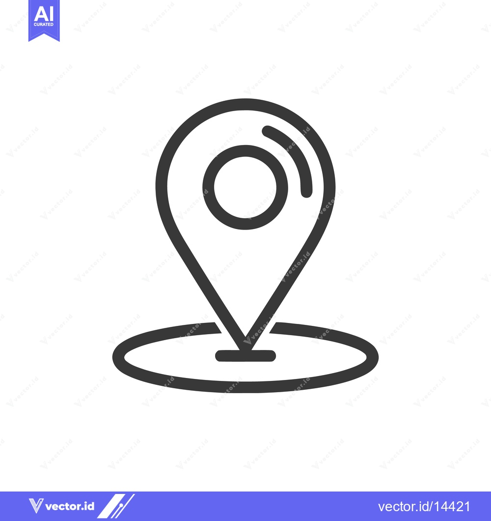 Premium Vector dari Simple, Modern Location Marker Icon Design