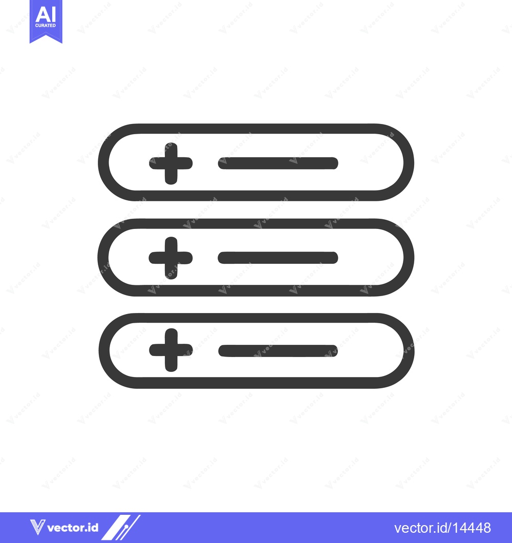 Premium Vector dari Simple, Modern List of Options with Plus Icons