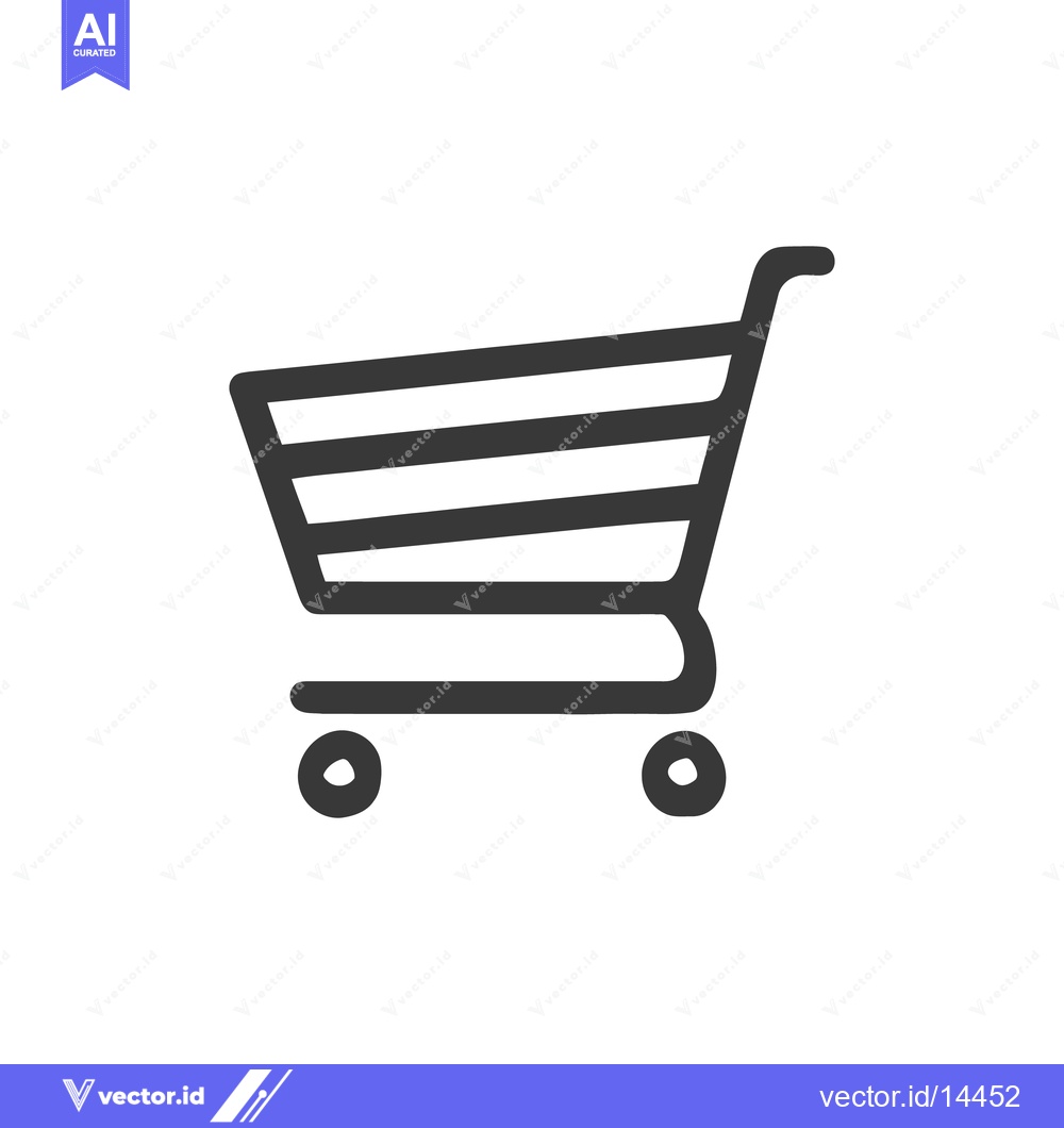 Premium Vector dari Minimalist Shopping Cart Icon: Clean, Modern, and Versatile Design Ele