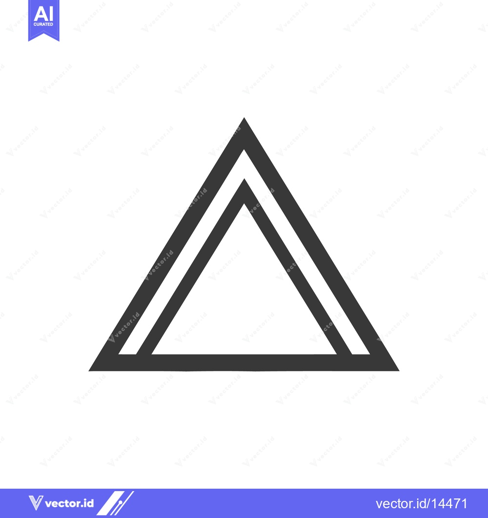 Premium Vector dari Simple, Geometric Double-Triangle Graphic Design