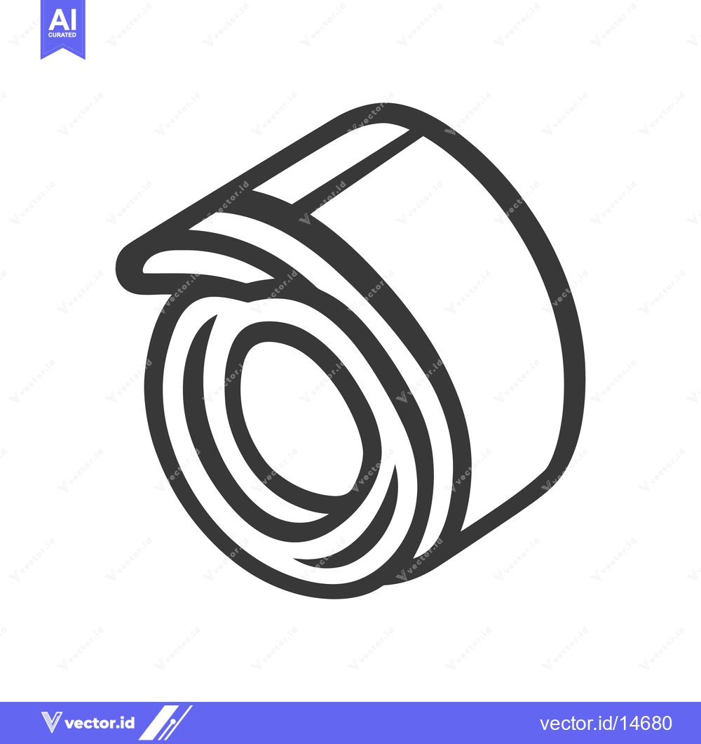 Premium Vector dari A rolled up cylindrical shape made from paper or fabric