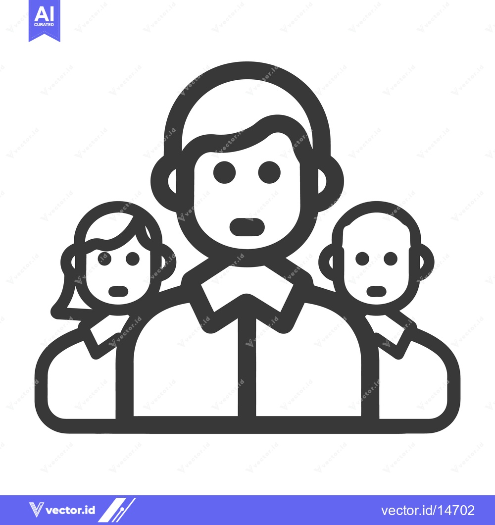 Premium Vector dari A graphic illustration of a group of three people together