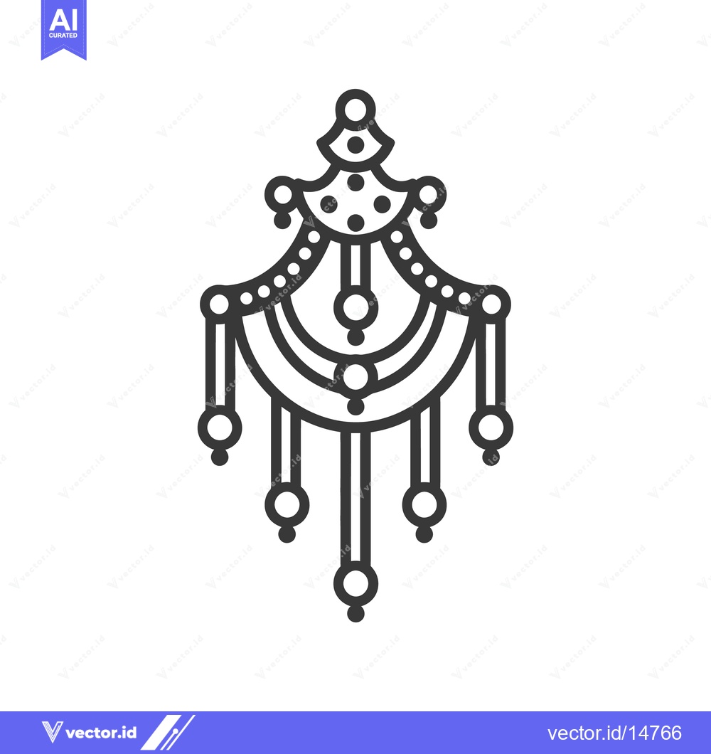 Premium Vector dari A detailed illustration of an ornate decorative geometric design