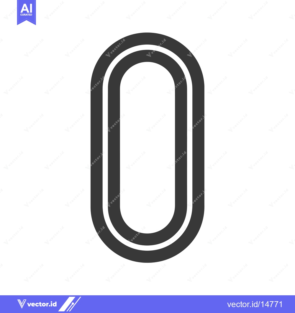 Premium Vector dari A Double-lined Oval Shape in Black and White