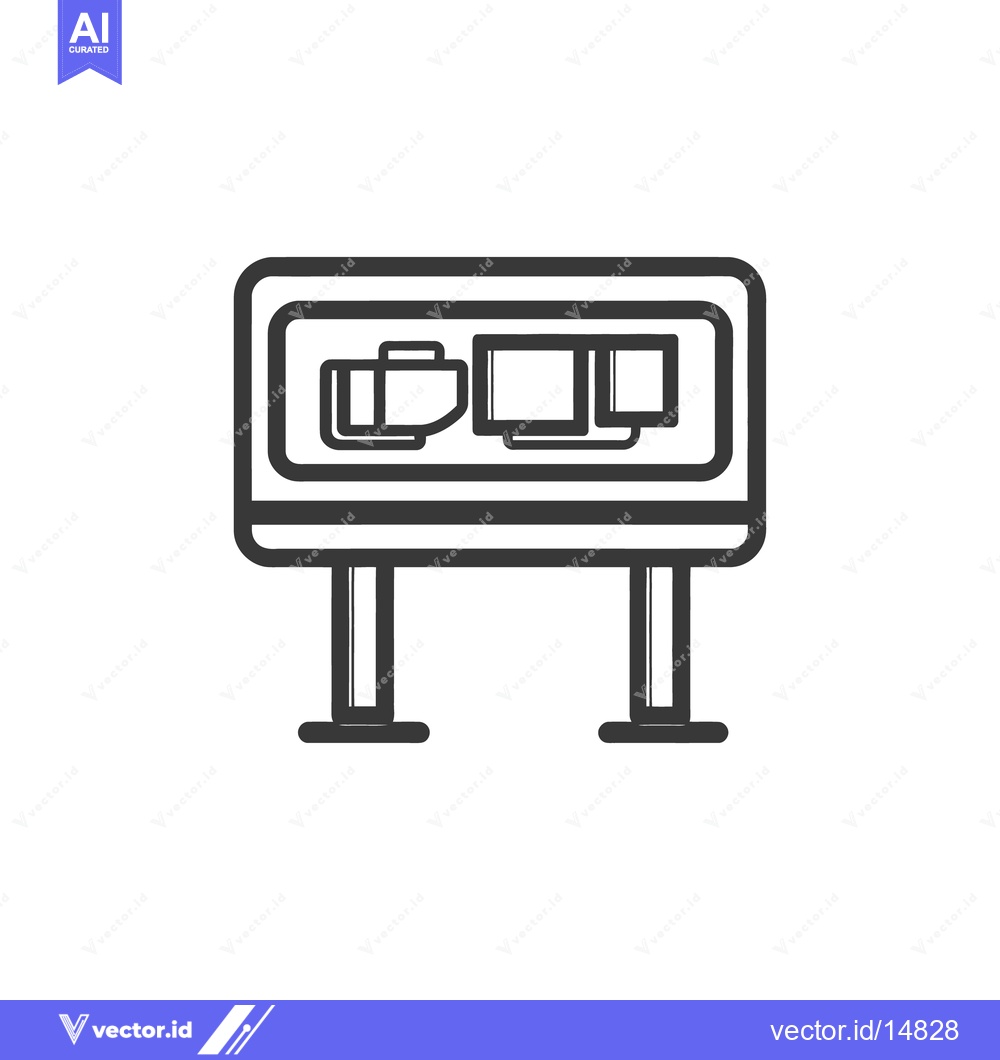 Premium Vector dari An illustration depicting a public sign with images displayed for info