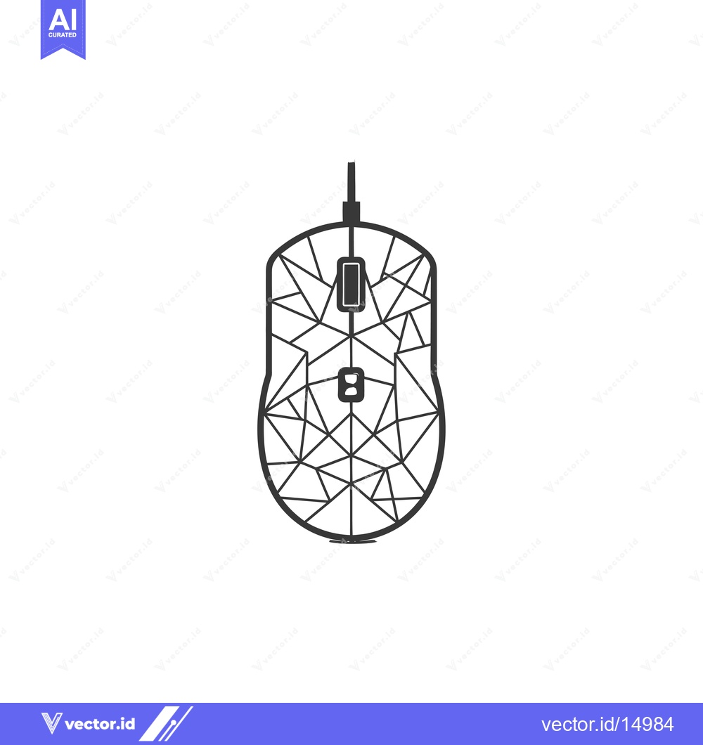 Premium Vector dari A Geometrically Designed Computer Mouse
