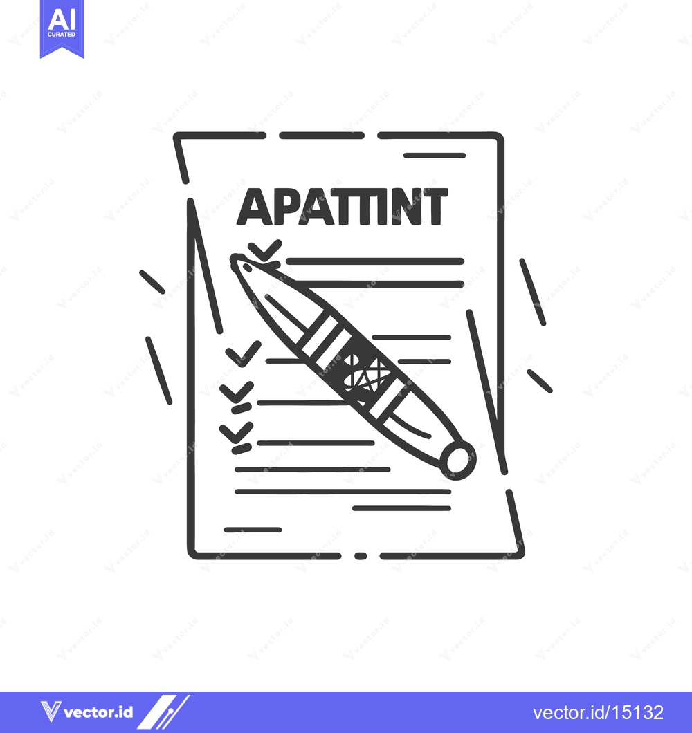 Premium Vector dari A checklist with a pen ready to mark on a schedule or document