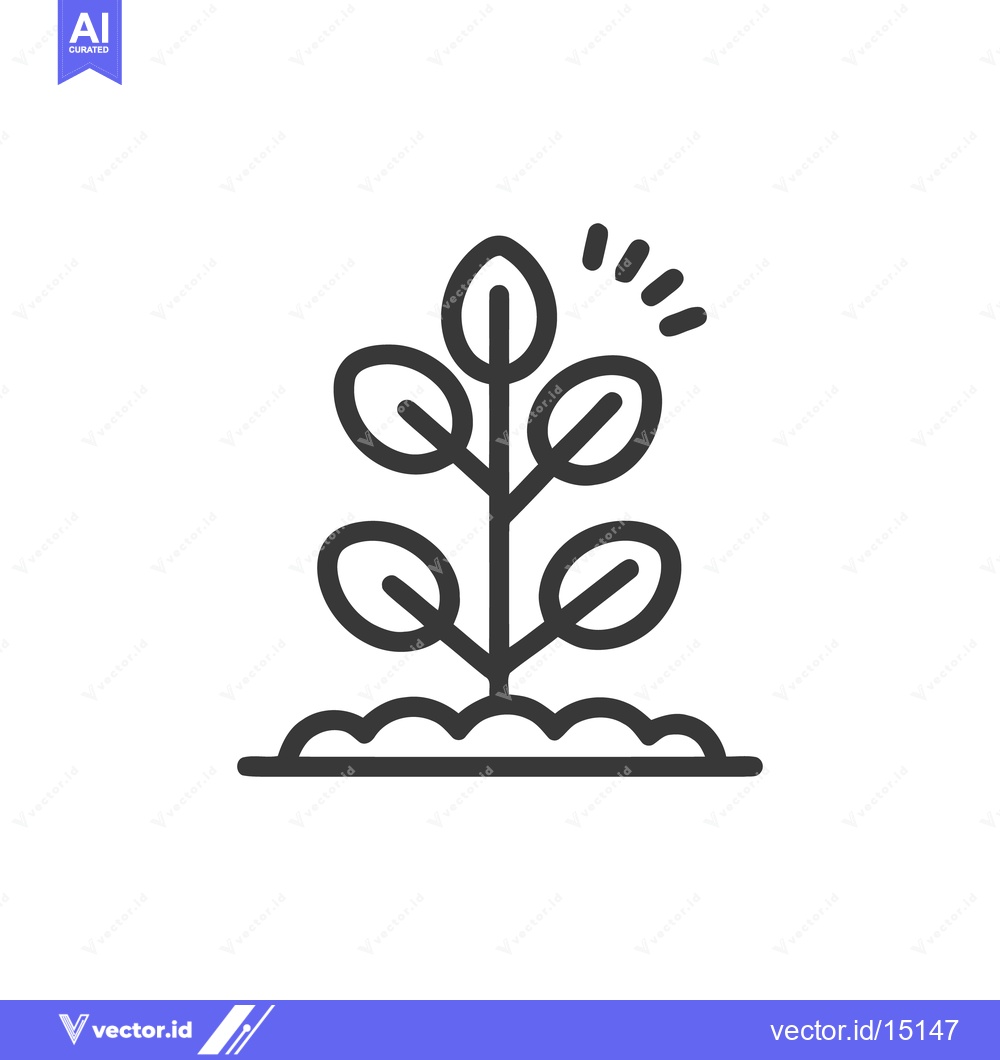 Premium Vector dari Sprout Icon: Fresh Growth, New Beginnings, and Sustainable Agriculture
