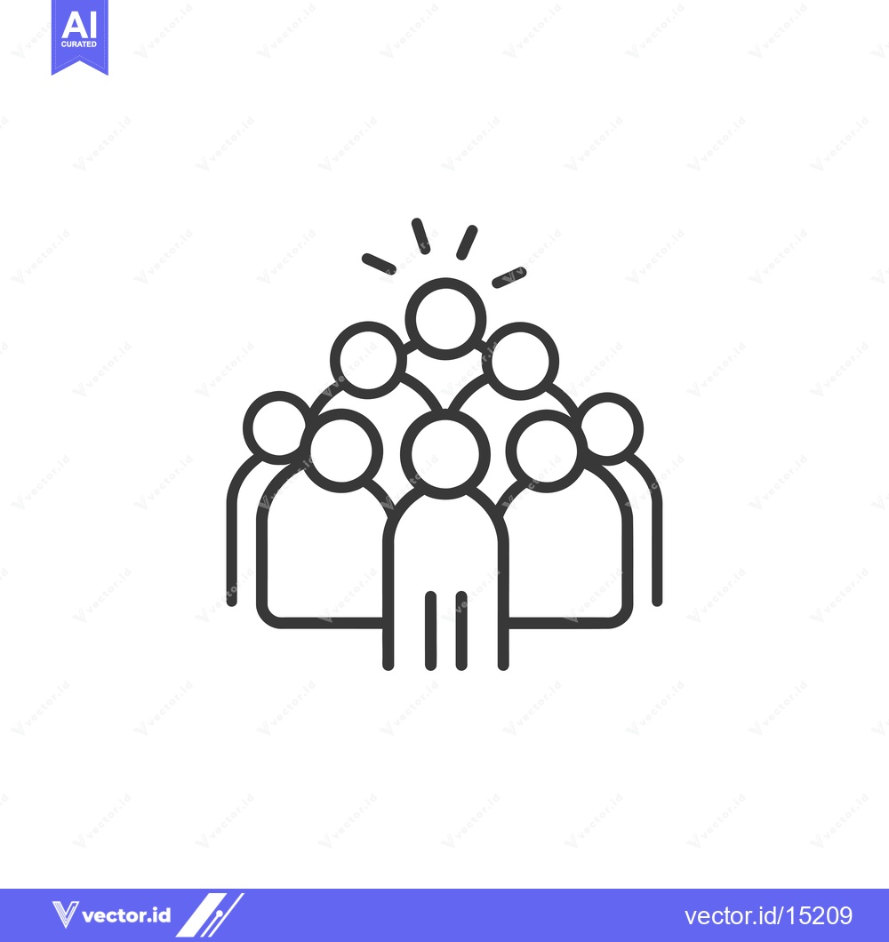 Premium Vector dari A group of people with an idea above them