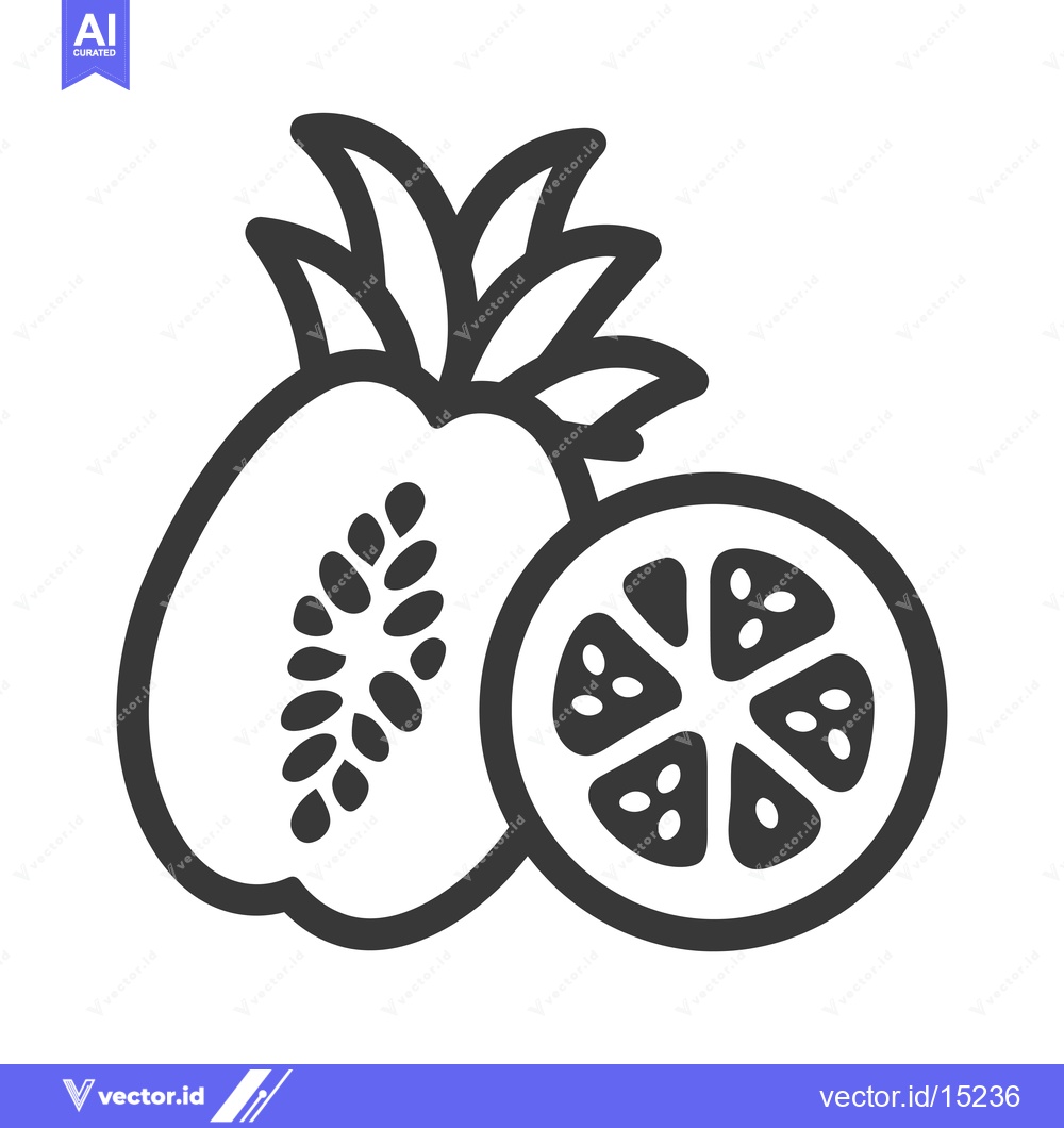 Premium Vector of A halved kiwi with a slice of orange next to it
