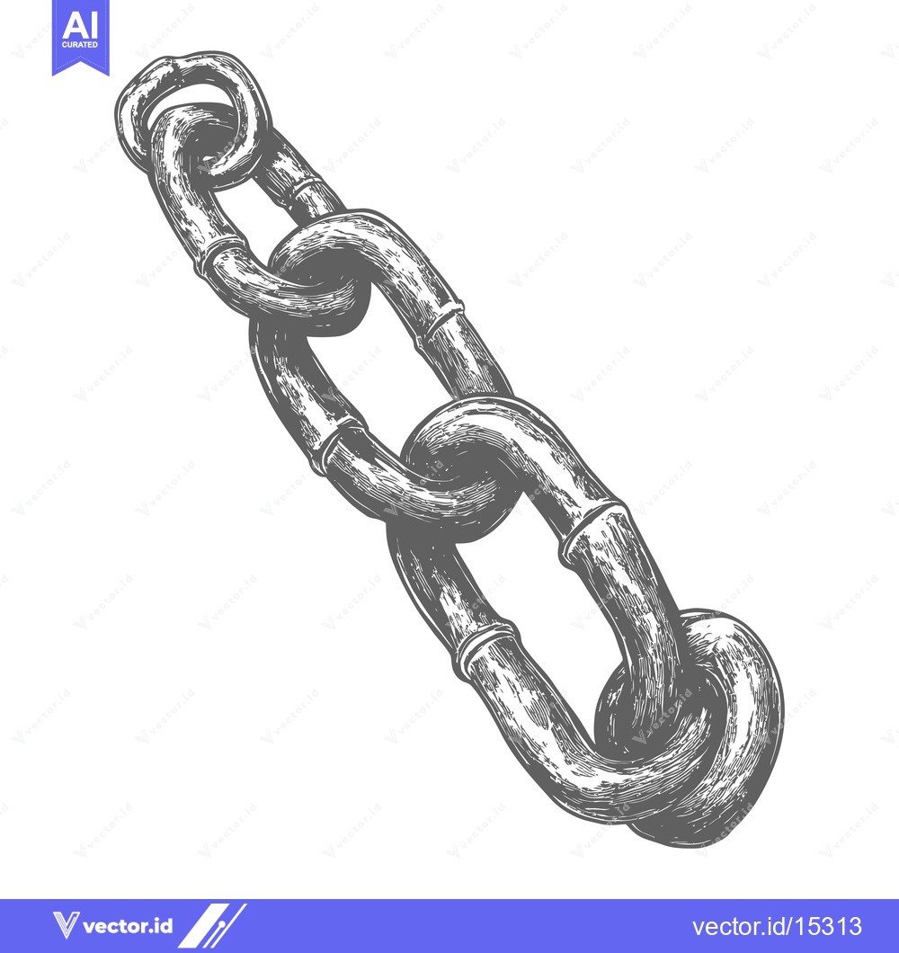 Premium Vector dari A Hand-Drawn Illustration of a Bamboo Chain