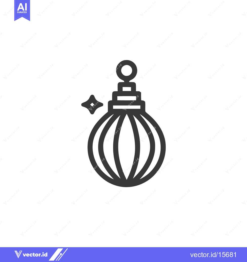 Premium Vector dari Elegant Perfume Bottle Icon with Sparkling Star Detail, Minimalist Des