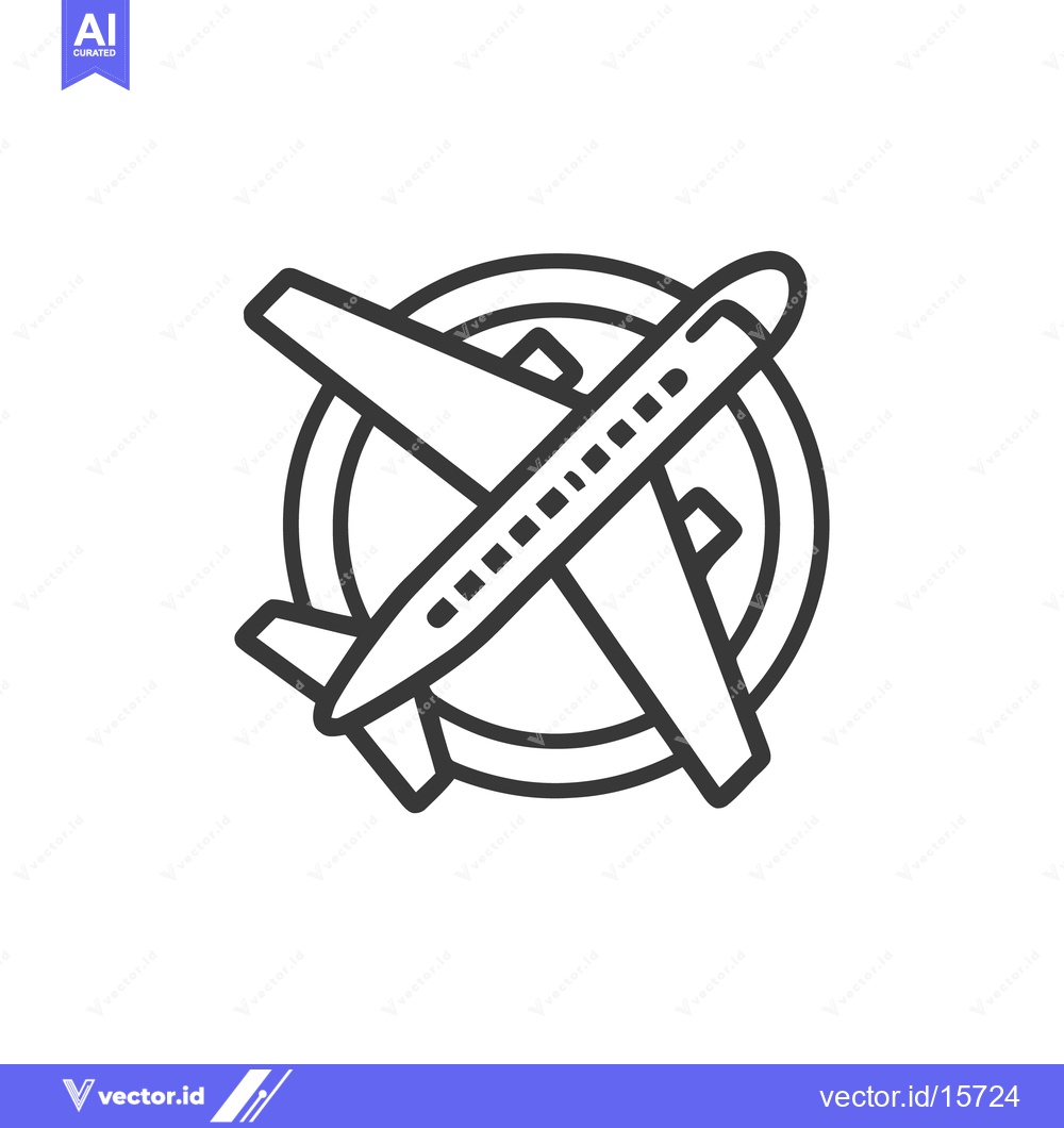 Premium Vector dari Airplane Icon: Minimalist Design for Travel and Transportation